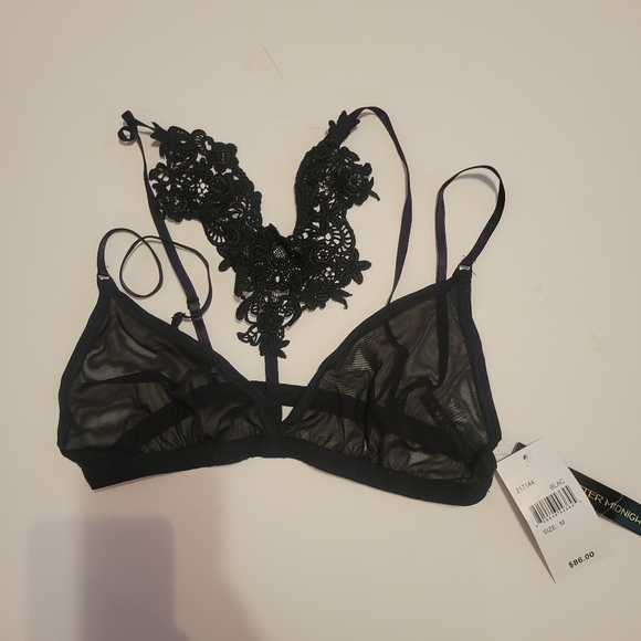 Dark Romantic Goth Victorian Hanky Panky Roxie Bralette sz Medium NWT Witchycore - Picture 3 of 8